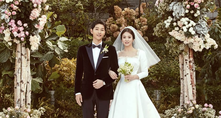 Ünlü Çift Song Joong-Ki ve Song Hye-Kyo Dün Düzenlenen Düğün Töreni İle Evlendi