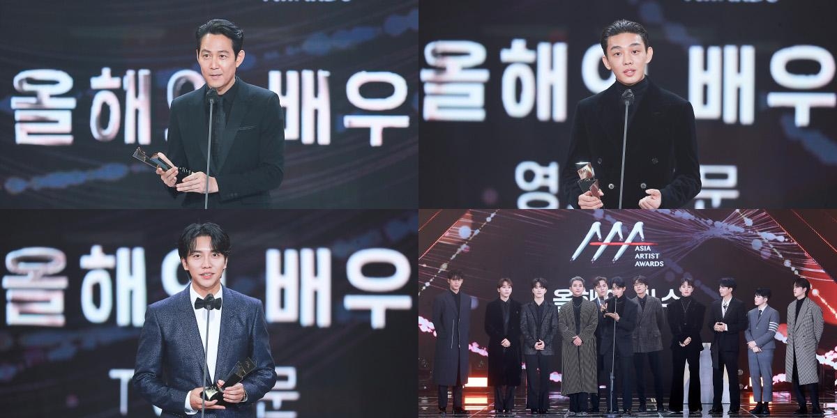 Lee Jung Jae, Yoo Ah In ve Lee Seung Gi '2021 AAA'da Daesang Kazandı + Netizen Yorumları